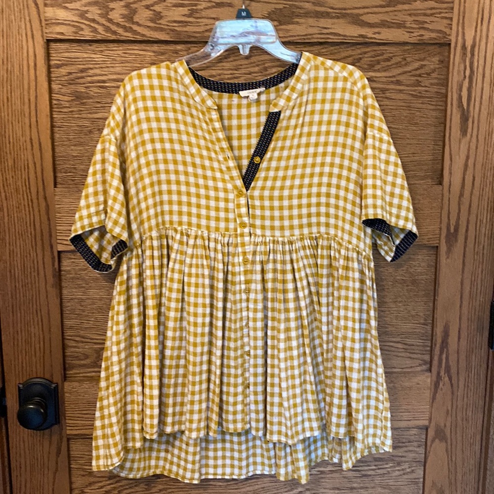 Plaid blouse